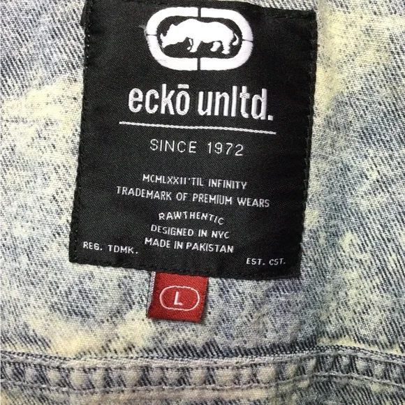Echo Unlimited Jean Jacket. Size L - Picture 11 of 13